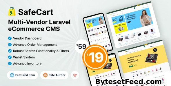 Safecart v2.0.0 - Multi-Vendor Laravel eCommerce platform