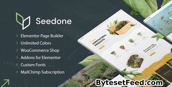 SeedOne v0.0.2 - Agriculture WordPress theme