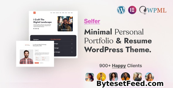 Selfer v2.0.3 - Minimal Personal Portfolio WordPress Theme