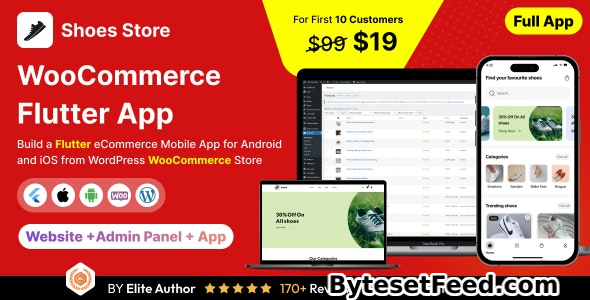 Shoes Store App v1.0 - E-commerce Store app in Flutter 3.x (Android, iOS) with WooCommerce Full App