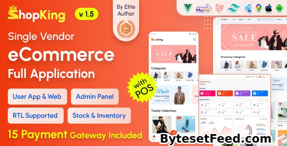 ShopKing v1.5 - eCommerce App with Laravel Website & Admin Panel with POS - Inventory Management - nulled