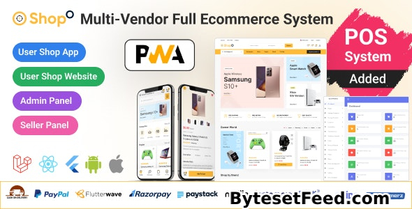 Shopo eCommerce v3.9.4 - Multivendor eCommerce Flutter App with Admin Panel & Website