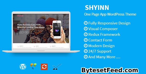 Shyinn v1.4 - One Page App WordPress Theme