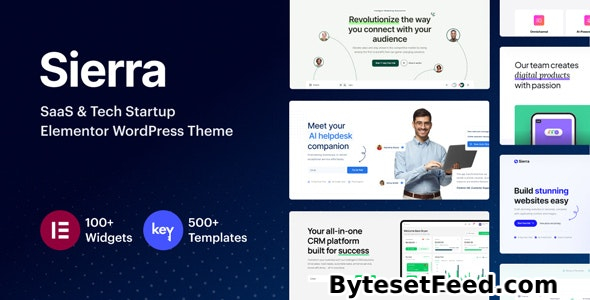 Sierra v1.2 - SaaS & Tech Startup Elementor WordPress Theme