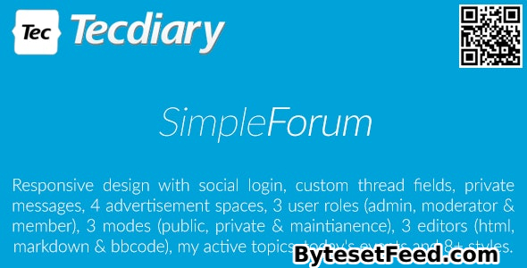 Simple Forum v2.0.0 rc-8 - Responsive Bulletin Board