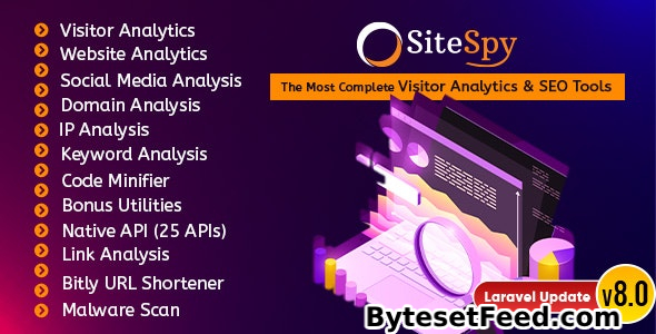 SiteSpy v8.4 - The Most Complete Visitor Analytics & SEO Tools - nulled