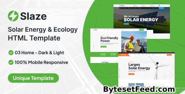 Slaze - Solar Energy & Ecology HTML Template