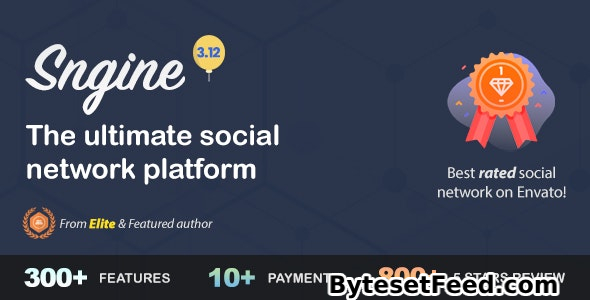 Sngine v3.12 - The Ultimate PHP Social Network Platform - nulled