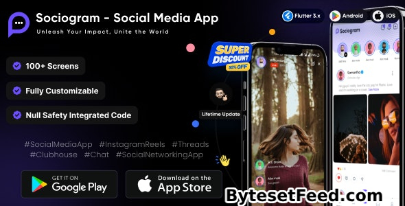 Sociogram v1.0 - Social Media App - Instagram Reels - Social Networking App