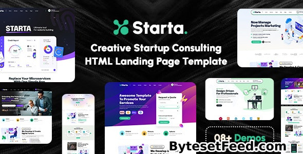 Starta - Creative Startup Agency & Consulting HTML Landing Page Template
