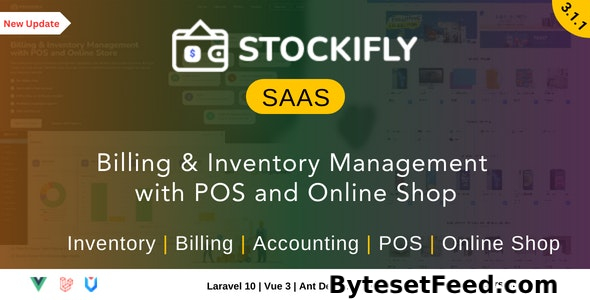 Stockifly SAAS v3.1.2 - Billing & Inventory Management with POS and Online Shop