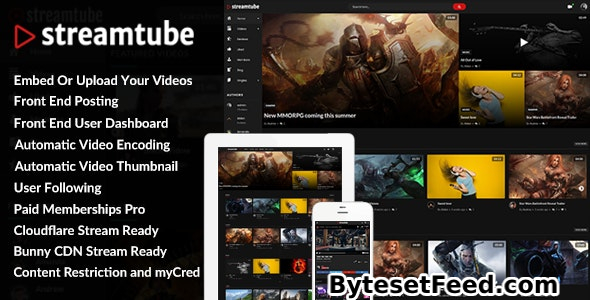 StreamTube 3.0.15 - Video WordPress Theme