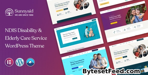 Sunnyaid v1.0.0 – NDIS Disability & Elderly Care Service WordPress Theme