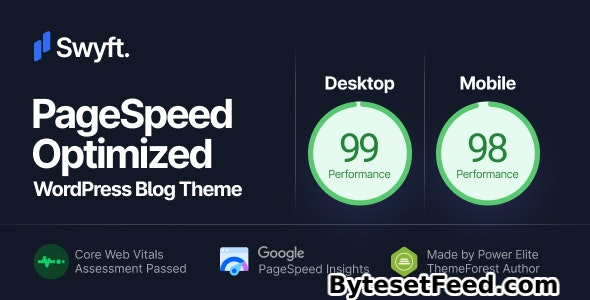 Swyft v1.0.4 - PageSpeed Optimized WordPress Blog Theme