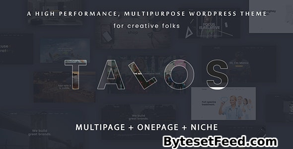 Talos v1.3.9 - Creative Multipurpose WordPress Theme