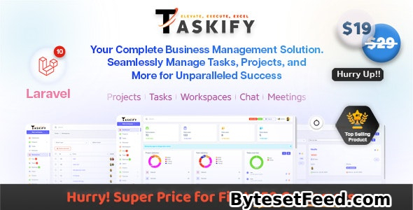 Taskify v1.0.8 - Project Management - Task Management & Productivity Tool