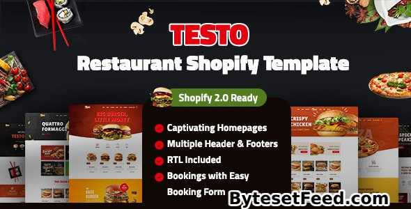 Testo - Fast Food Cafe Restaurant Shopify Theme