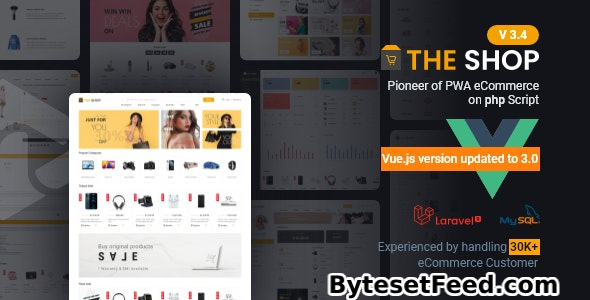 The Shop v3.4 - PWA eCommerce cms - nulled