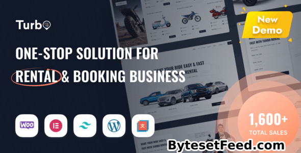 Turbo v11.0.9 - Car Rental System WordPress Theme