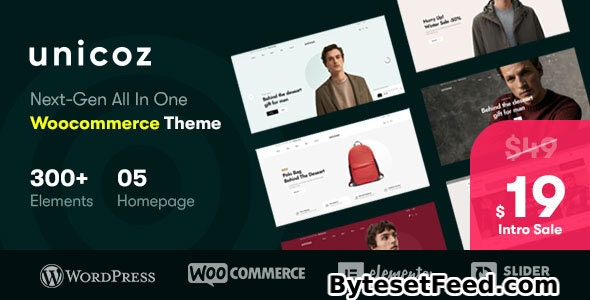 Unicoz v1.0.6 - Elementor WooCommerce Theme