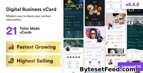 VCard SaaS v8.5.0 - Digital Business Card Builder SaaS - Laravel VCard Saas - NFC Card