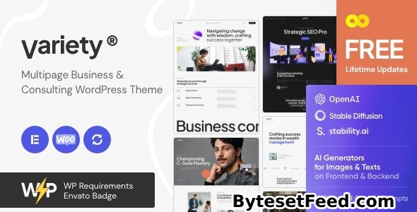 Variety v1.0.0 - Multipage Business & Consulting WordPress Theme