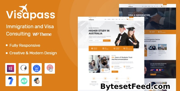 Visapass v1.0.7 - Immigration Consulting WordPress Theme