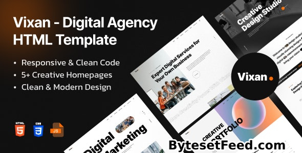 Vixan - Digital Agency Portfolio HTML Template