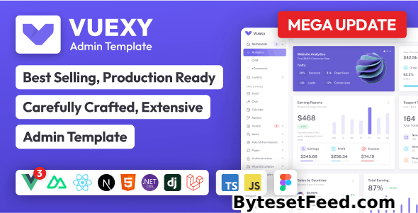 Vuexy v9.13.0 - Vuejs, React, HTML & Laravel Admin Dashboard Template