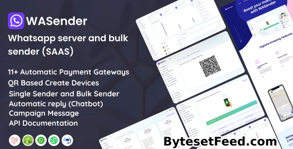 WASender v4.3 - Whatsapp server and bulk sender (SAAS) - nulled