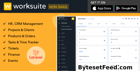 WORKSUITE v5.4.5 - HR, CRM and Project Management - nulled