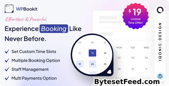 WPBookit v1.4.4 - Appointment Booking WordPress Plugin