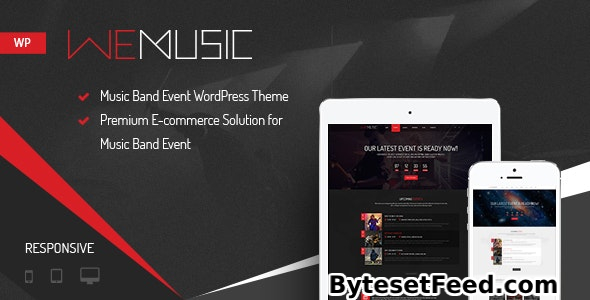 WeMusic v1.9.1 - Music Band Event WordPress Theme