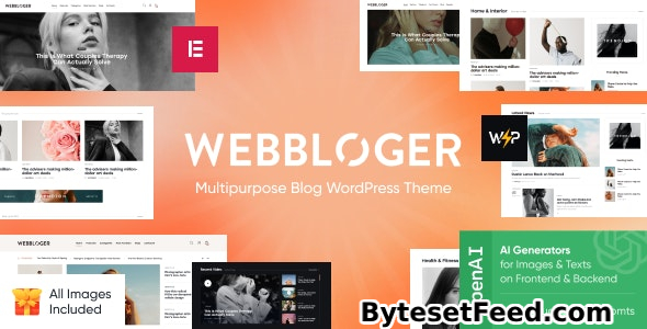 Webbloger v1.0 - Multipurpose Blog WordPress Theme