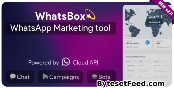WhatsBox v2.0 - The WhatsApp Marketing - Bulk Sender, Chat, Bots, SaaS
