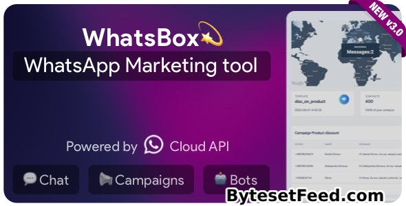 WhatsBox v3.0 - The WhatsApp Marketing - Bulk Sender, Chat, Bots, SaaS