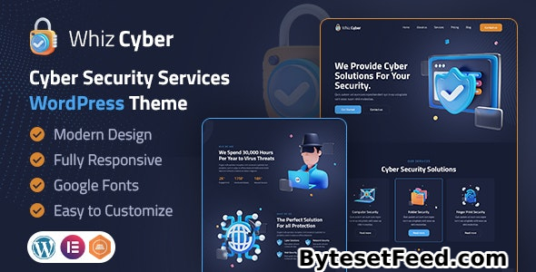 WhizCyber v1.0 - Cyber Security WordPress Theme