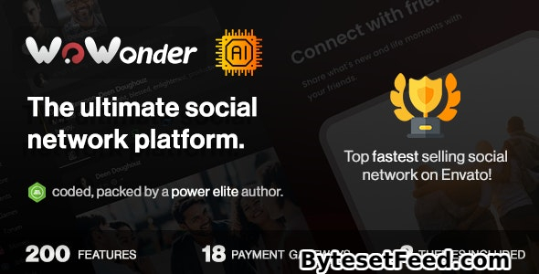 WoWonder v4.3.4 - The Ultimate PHP Social Network Platform - nulled