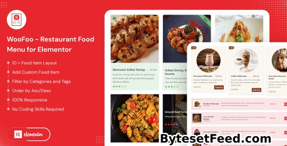 WooFoo v1.0.5 - Restaurant Food Menu for Elementor