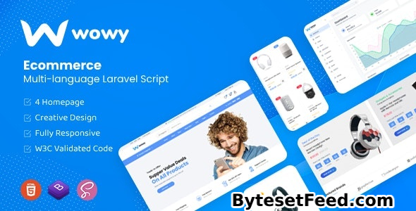 Wowy v1.27.0 - Multi-language Laravel eCommerce Script - nulled