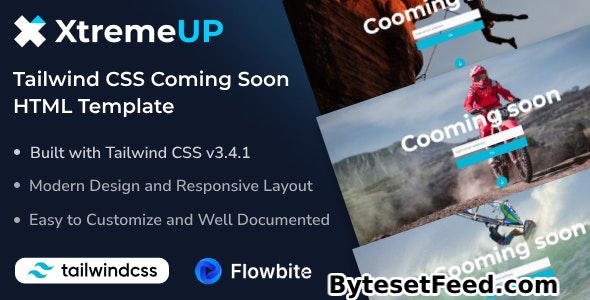 XtremeUP - Tailwind CSS Coming Soon HTML Template