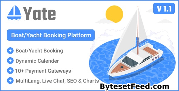 Yate v1.1 - Boat/Yacht Booking Platform