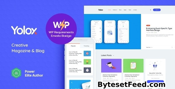 Yolox v1.0.12 - Modern WordPress Blog Theme for Business & Startup