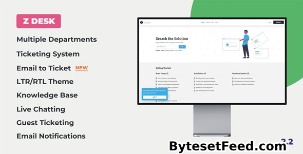 Z Desk v2.2 - Support Tickets System with Knowledge Base and FAQs - nulled