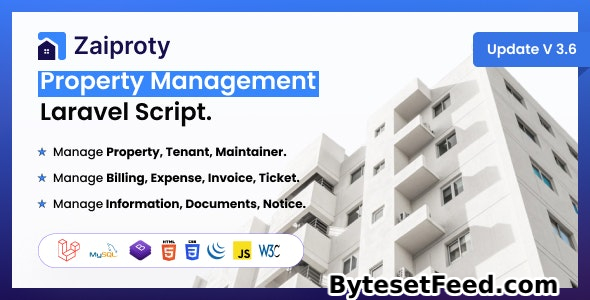 Zaiproty v3.5 - Property Management Laravel Script - nulled