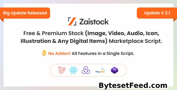 Zaistock v2.1 - Free & Premium Stock Photo, Video, Audio, Icon Illustration Script