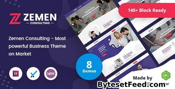 Zemen v4.0.1 - Multi-Purpose Consulting Business WordPress Theme + RTL