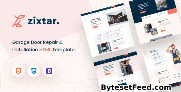 Zixtar – Garage Door Services HTML Template