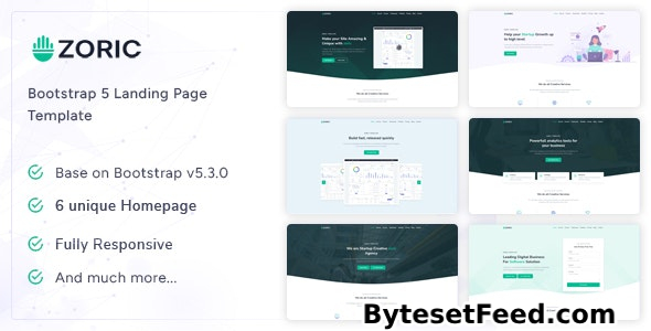 Zoric - Responsive Landing Page Template