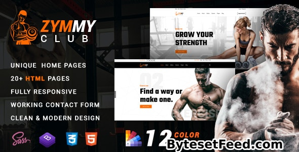 Zymmy - Fitness & Gym HTML Template